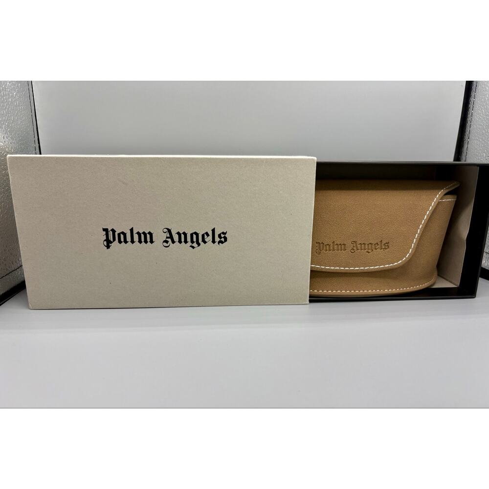 NIB Palm Angels Sunglasses - White Frame, Gradient Blue Lens - Picture 7 of 8